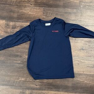 Columbia Kids'  swim/fishing Dark Blue Long Sleeve Tee